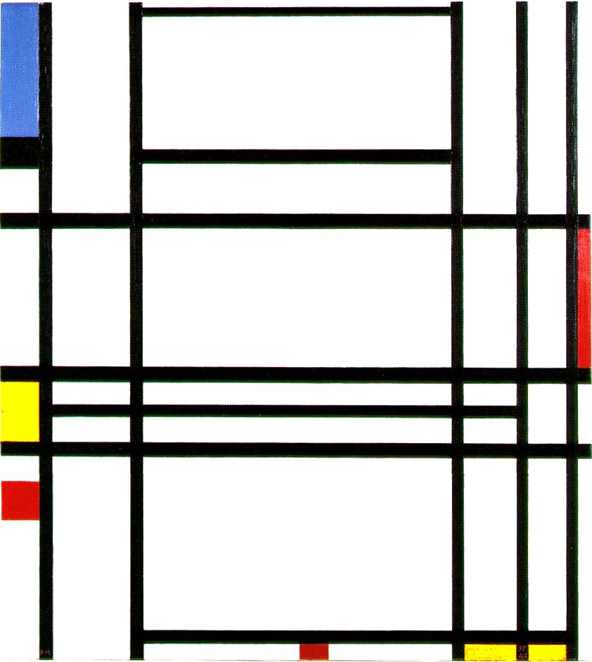 Kompozycja 10 autorstwa Piet Mondrian