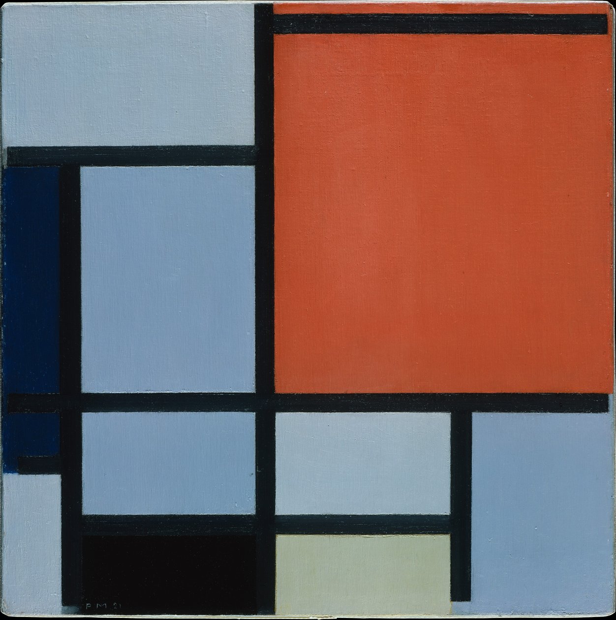 Kompozycja, 1921 autorstwa Piet Mondrian