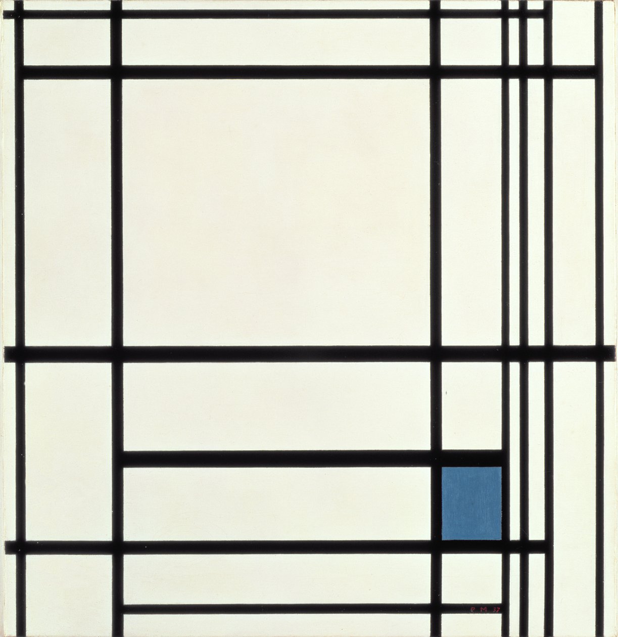 Skład linii i koloru: III, 1937 autorstwa Piet Mondrian