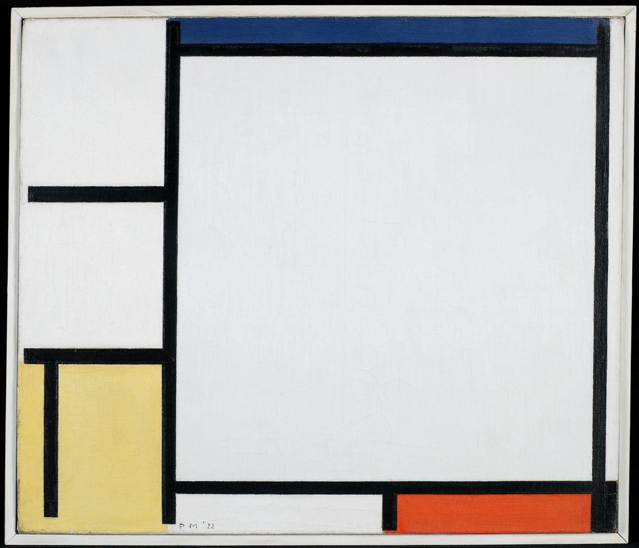 Kompozycja z niebieskim, czerwonym, żółtym i czarnym, 1922 autorstwa Piet Mondrian