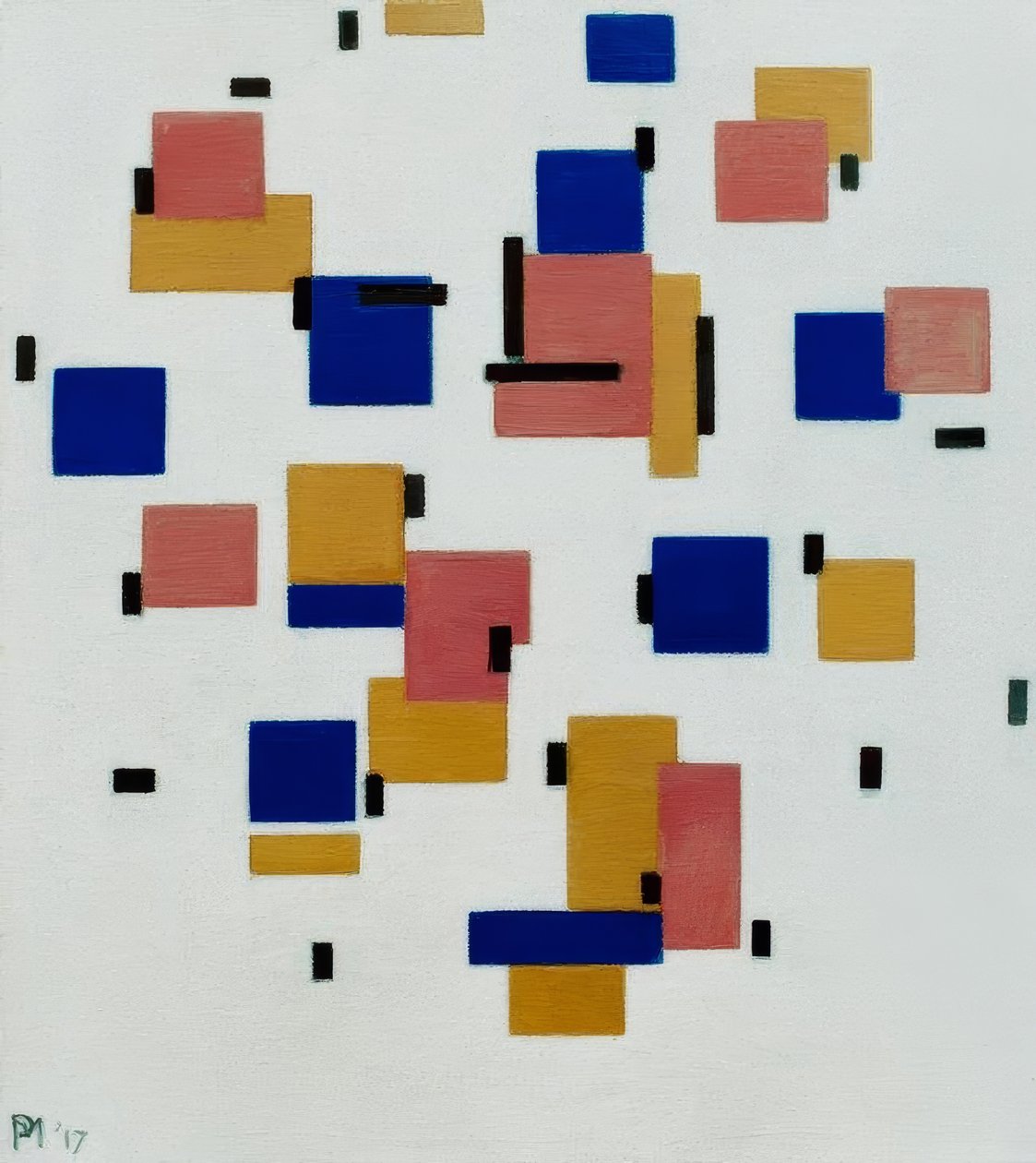 Kompozycja w kolorze B autorstwa Piet Mondrian