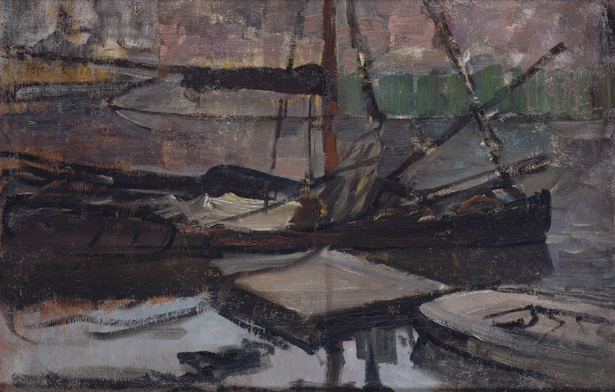 Stadhouderskade w pobliżu Aresztu w Amsterdamie, 1899-1900 autorstwa Piet Mondrian