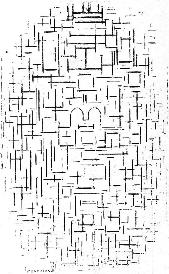 Rysunek autorstwa Piet Mondrian