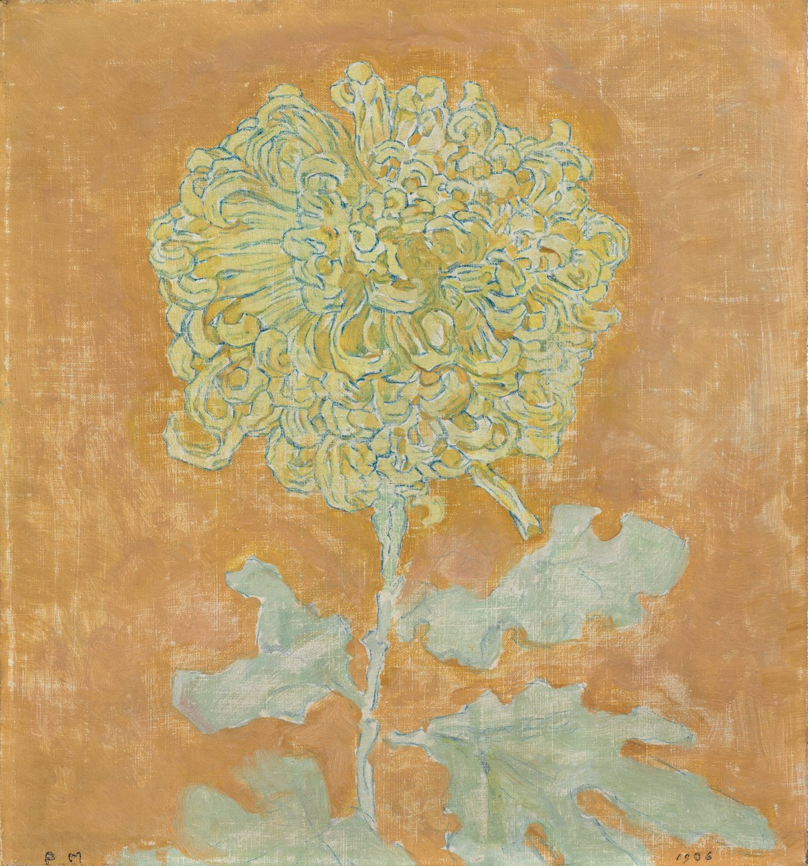 Chryzantema, 1906-1942 autorstwa Piet Mondrian