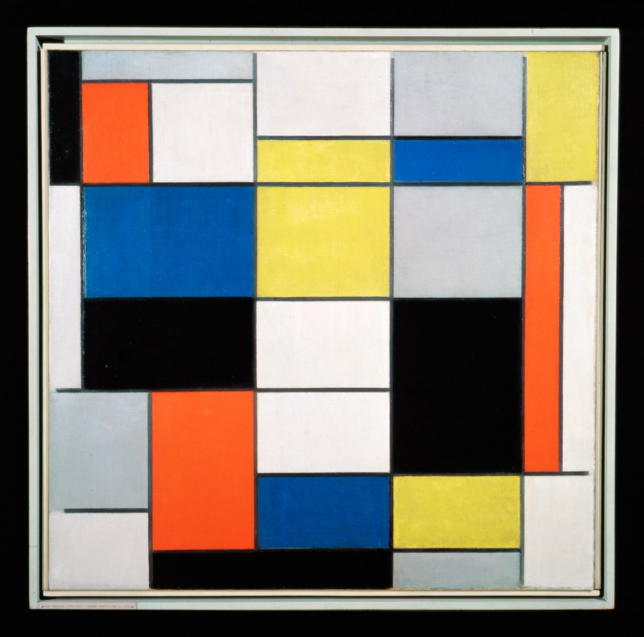 Kompozycja A (olej na płótnie) autorstwa Piet Mondrian