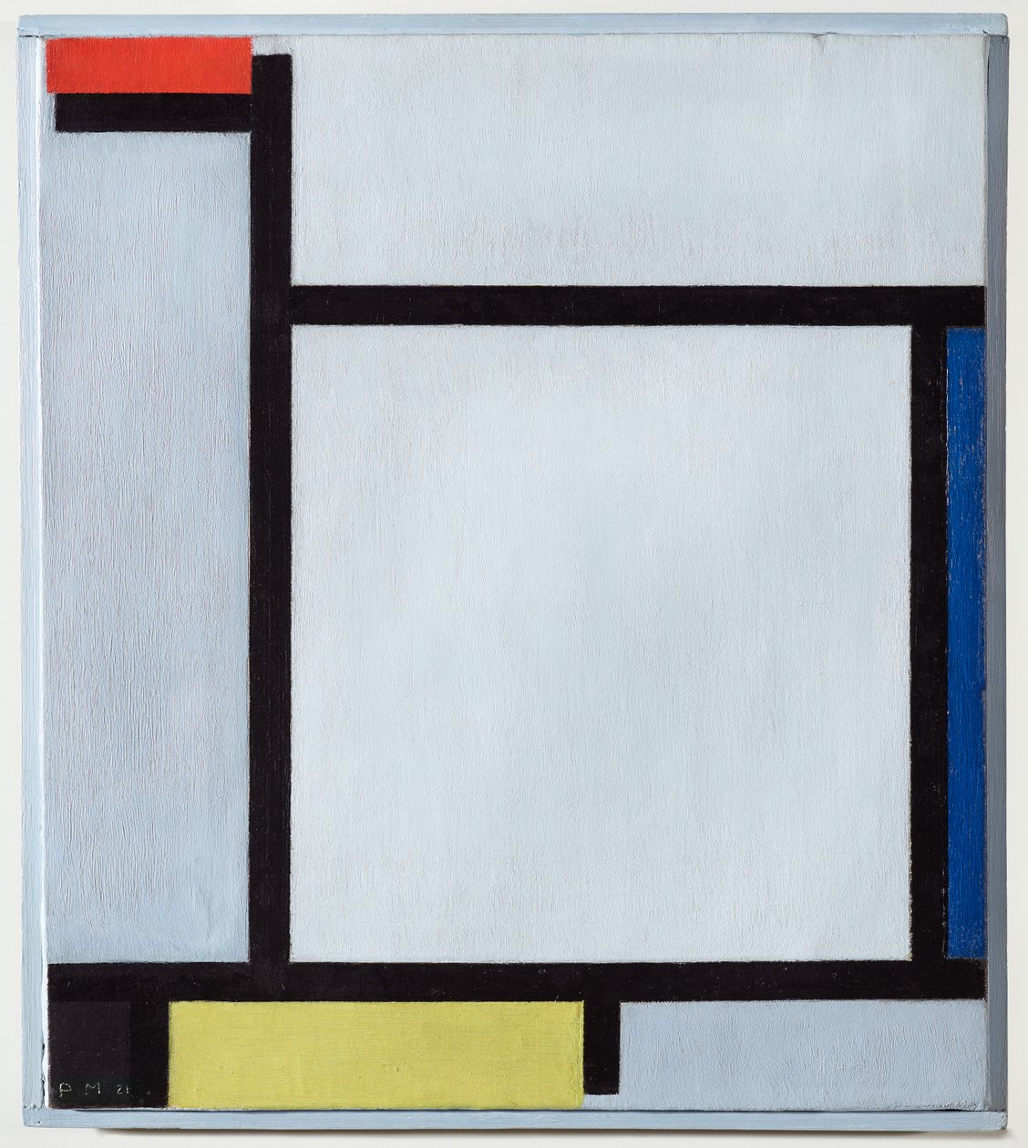 Kompozycja z czerwieni, błękitu, czerni, żółci i szarości, 1921 autorstwa Piet Mondrian
