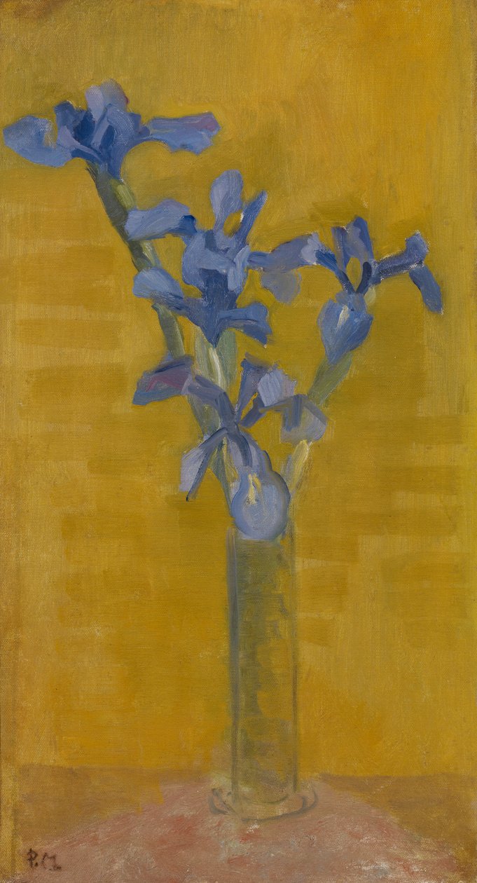 Irysy, ok. 1910 (olej na płótnie) autorstwa Piet Mondrian
