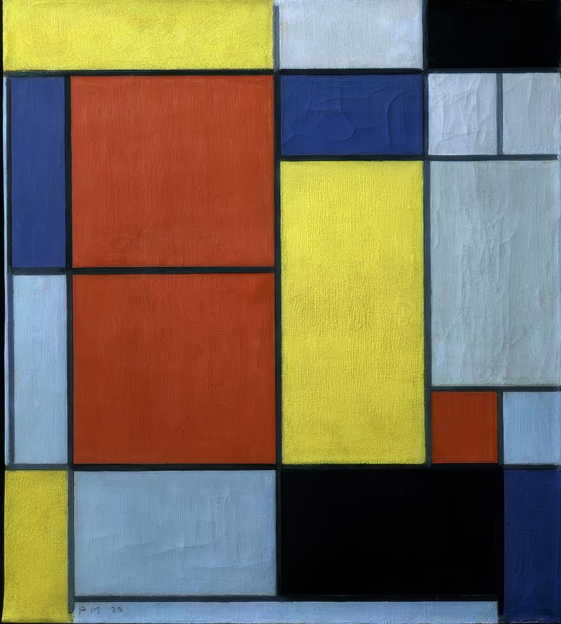 Kompozycja II autorstwa Piet Mondrian