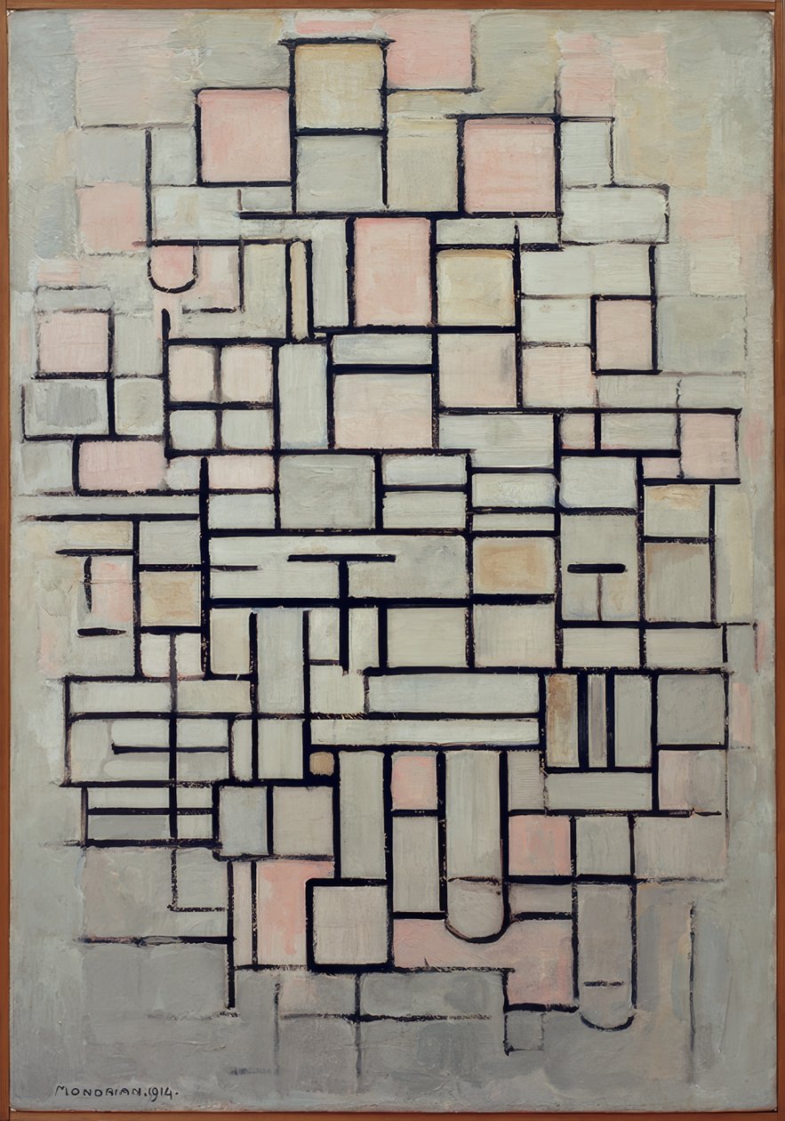 Nr kompozycji IV; Kompozycja 6 autorstwa Piet Mondrian