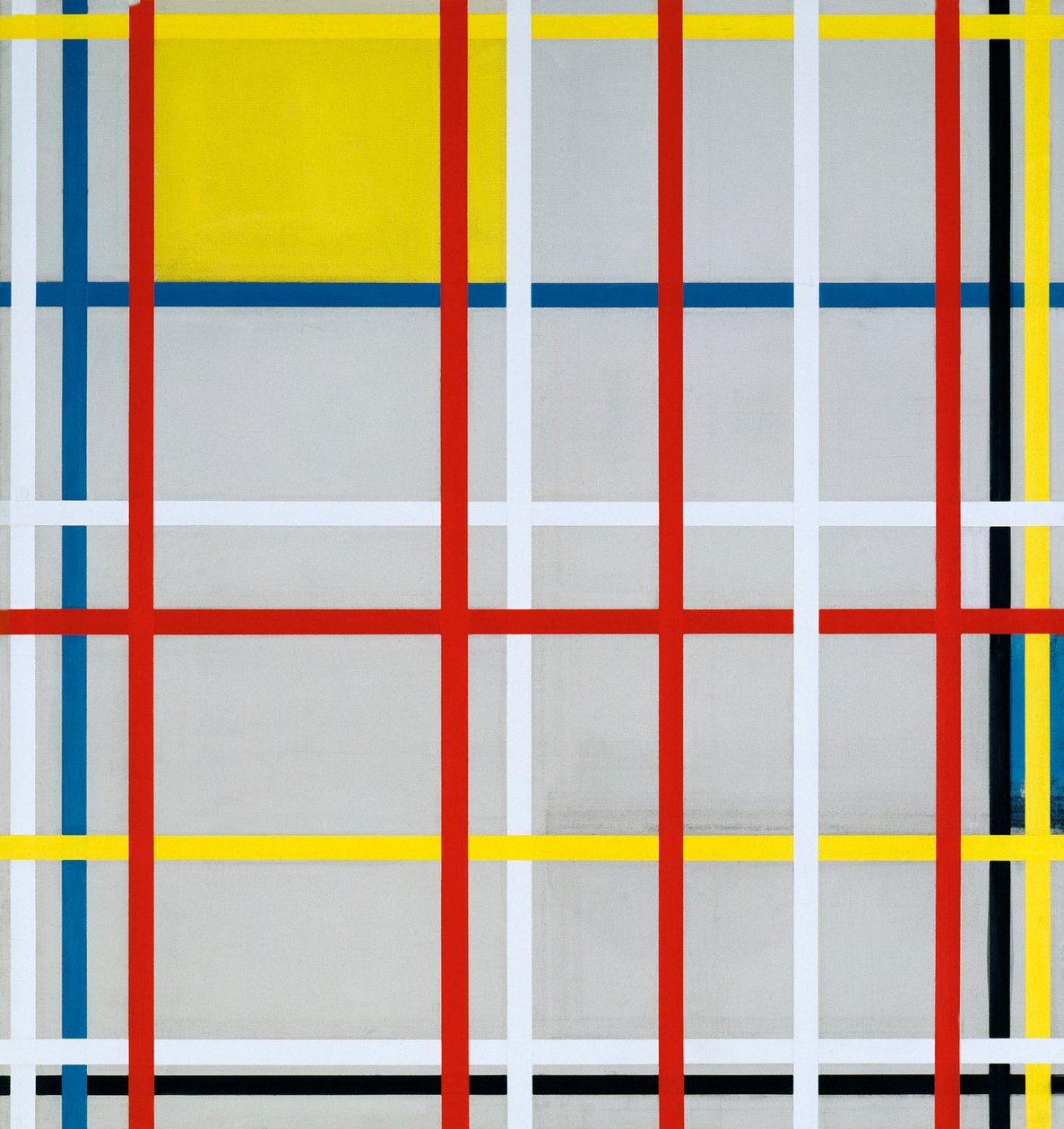 Nowy Jork, 3, 1941 autorstwa Piet Mondrian