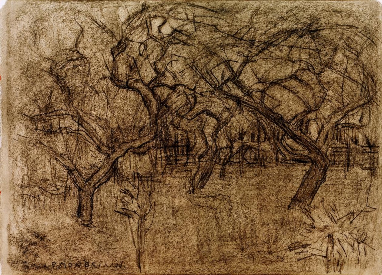 sad owocowy autorstwa Piet Mondrian