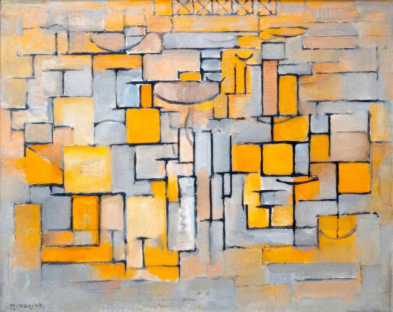 Obraz nr 8 (olej na płótnie) autorstwa Piet Mondrian