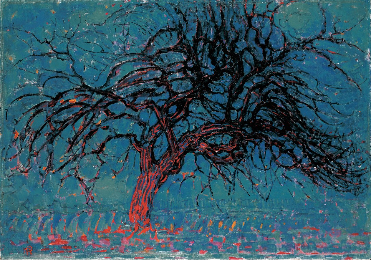 Czerwone drzewo autorstwa Piet Mondrian