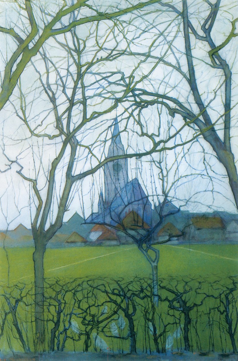 Kościół Św. Jakuba - obraz Pieta Mondriana (1872-1944) z ok. 1930 r. 1898 autorstwa Piet Mondrian