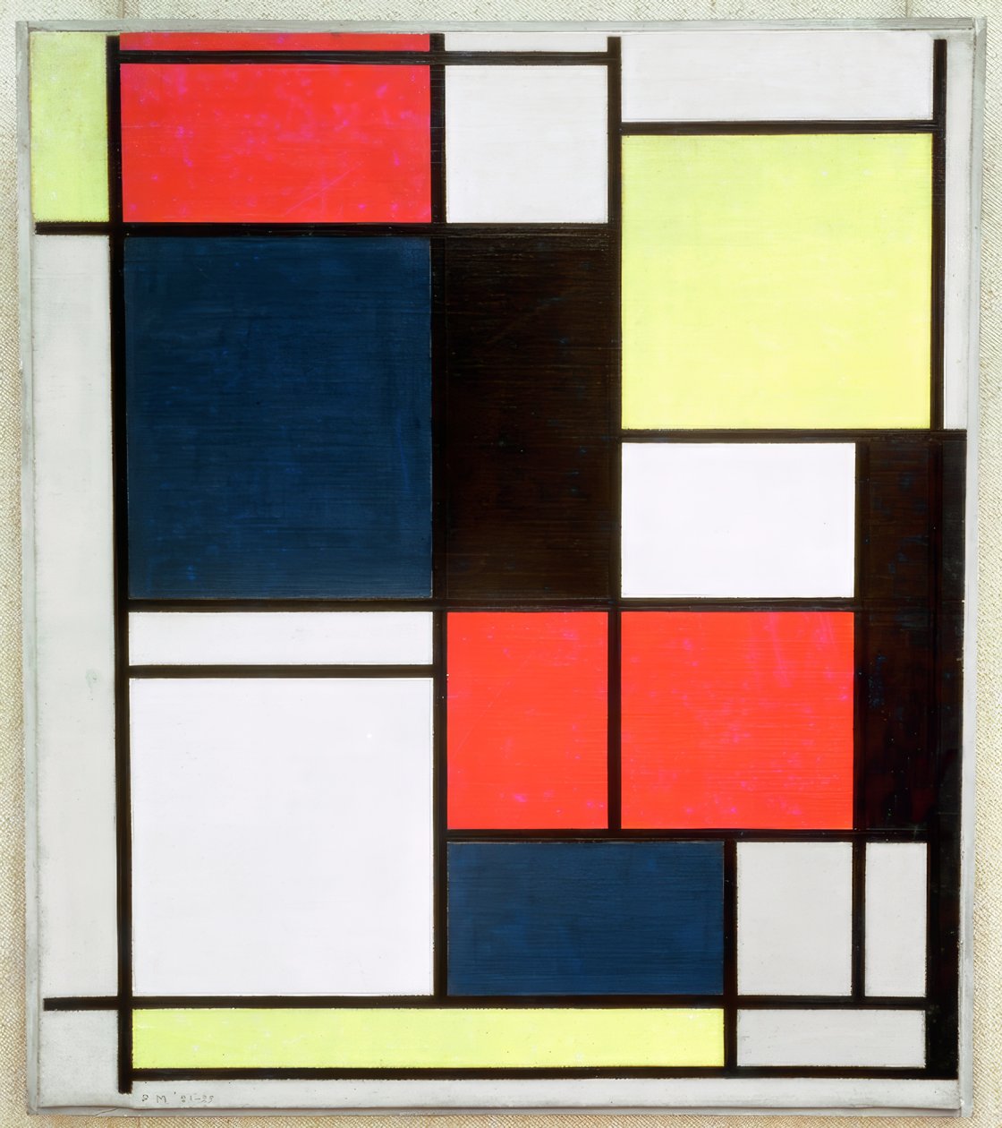 Tabela II autorstwa Piet Mondrian