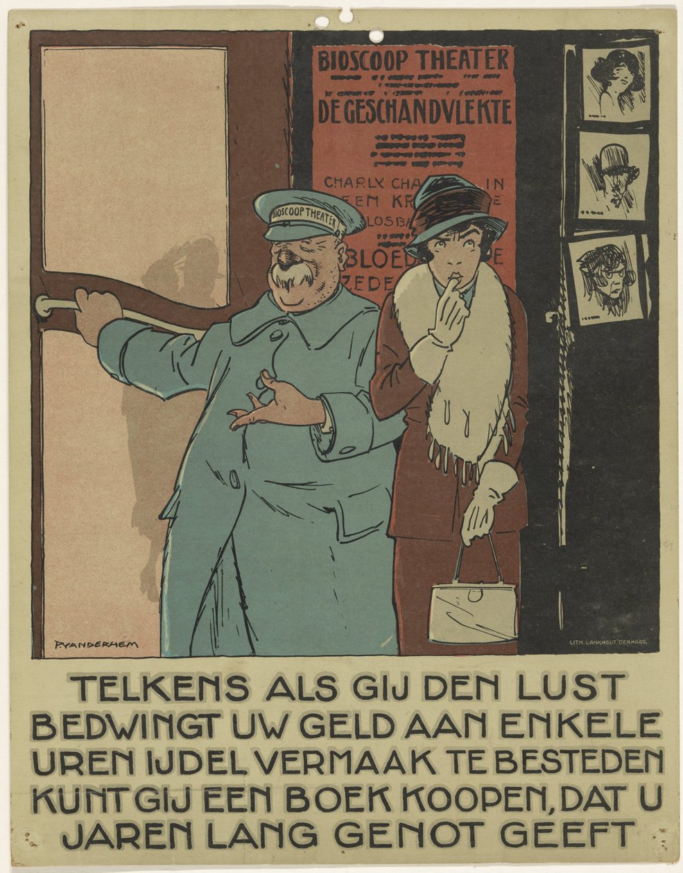 Portier do kina Kampania promująca książkę (tytuł serii) autorstwa Piet van der Hem