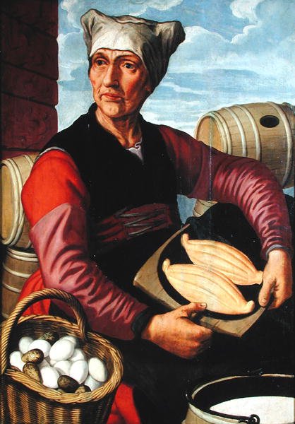 Żona holenderskiego rolnika, 1543 autorstwa Pieter Aertsen