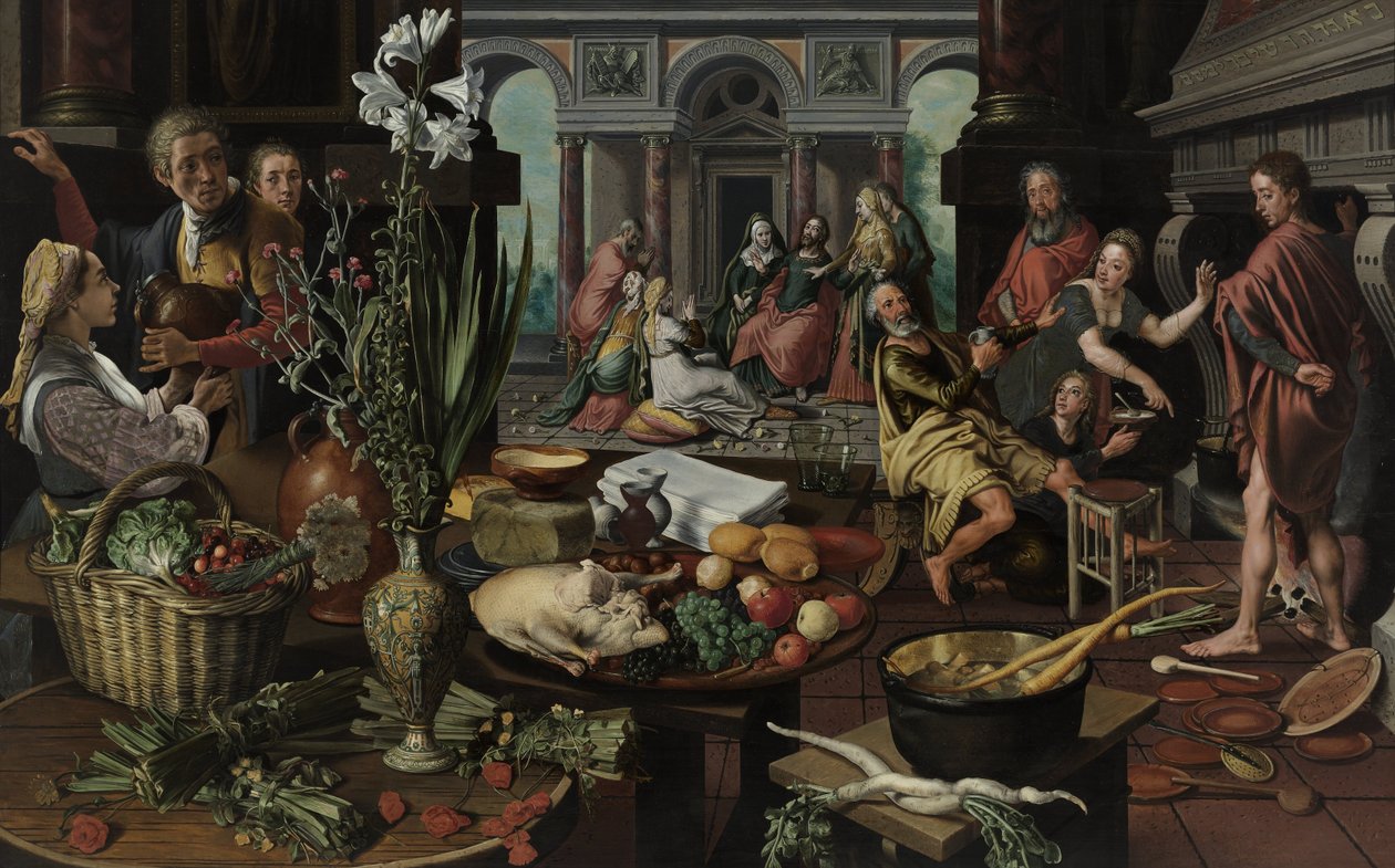Chrystus w Domu Marty i Marii autorstwa Pieter Aertsen