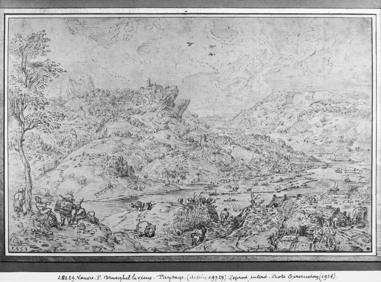 Krajobraz, 1553 autorstwa Pieter Bruegel the Elder