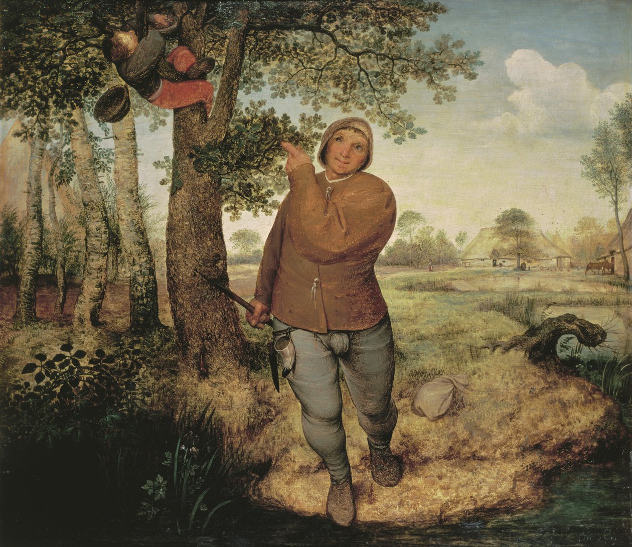 Chłop i Birdnester, 1568 autorstwa Pieter Bruegel the Elder