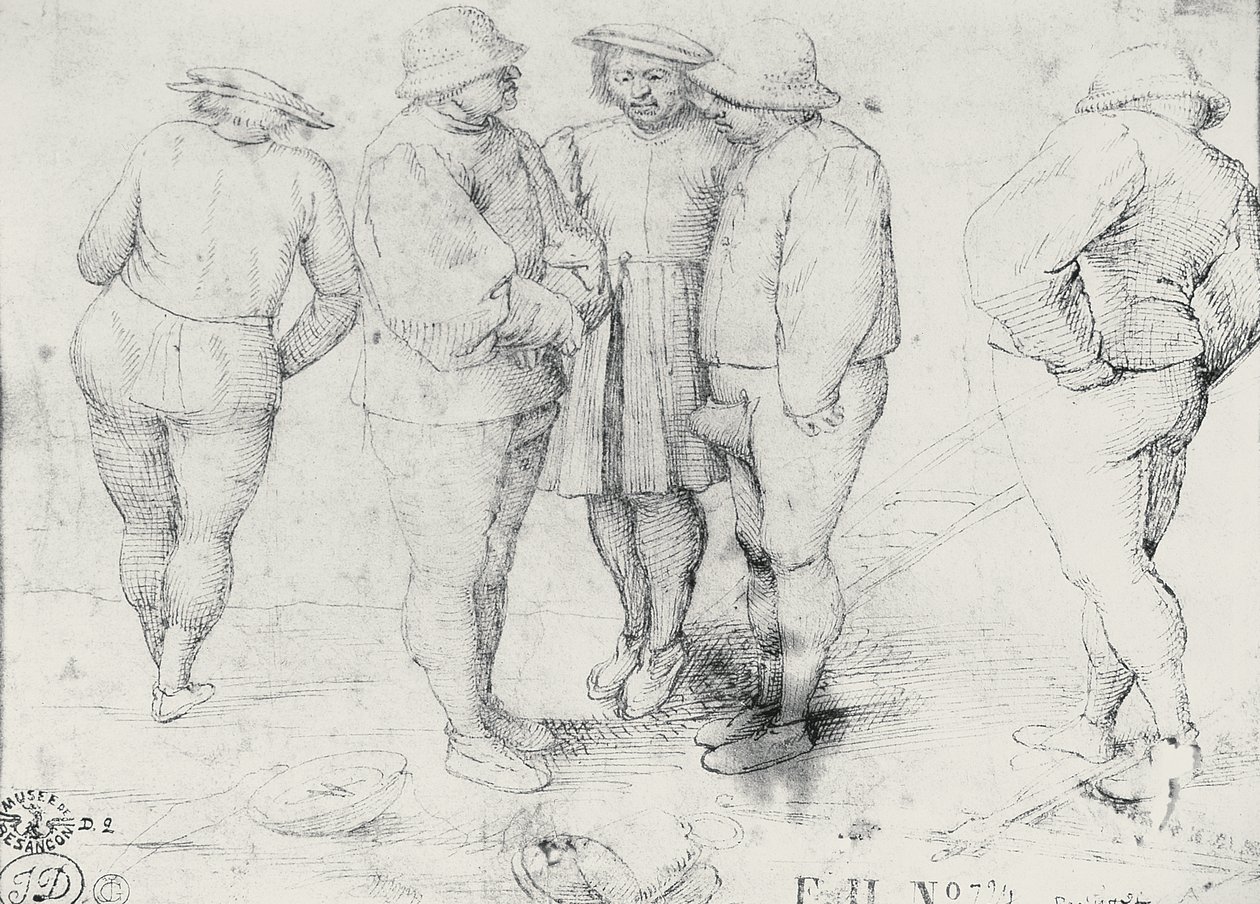 Chłopi w rozmowie autorstwa Pieter Bruegel the Elder
