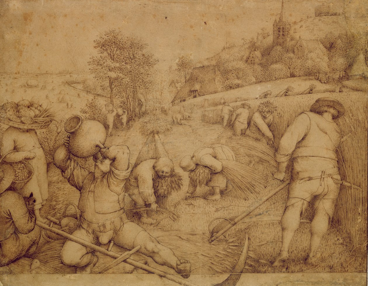 Lato, 1568 (pióro i atrament na papierze) autorstwa Pieter Bruegel the Elder