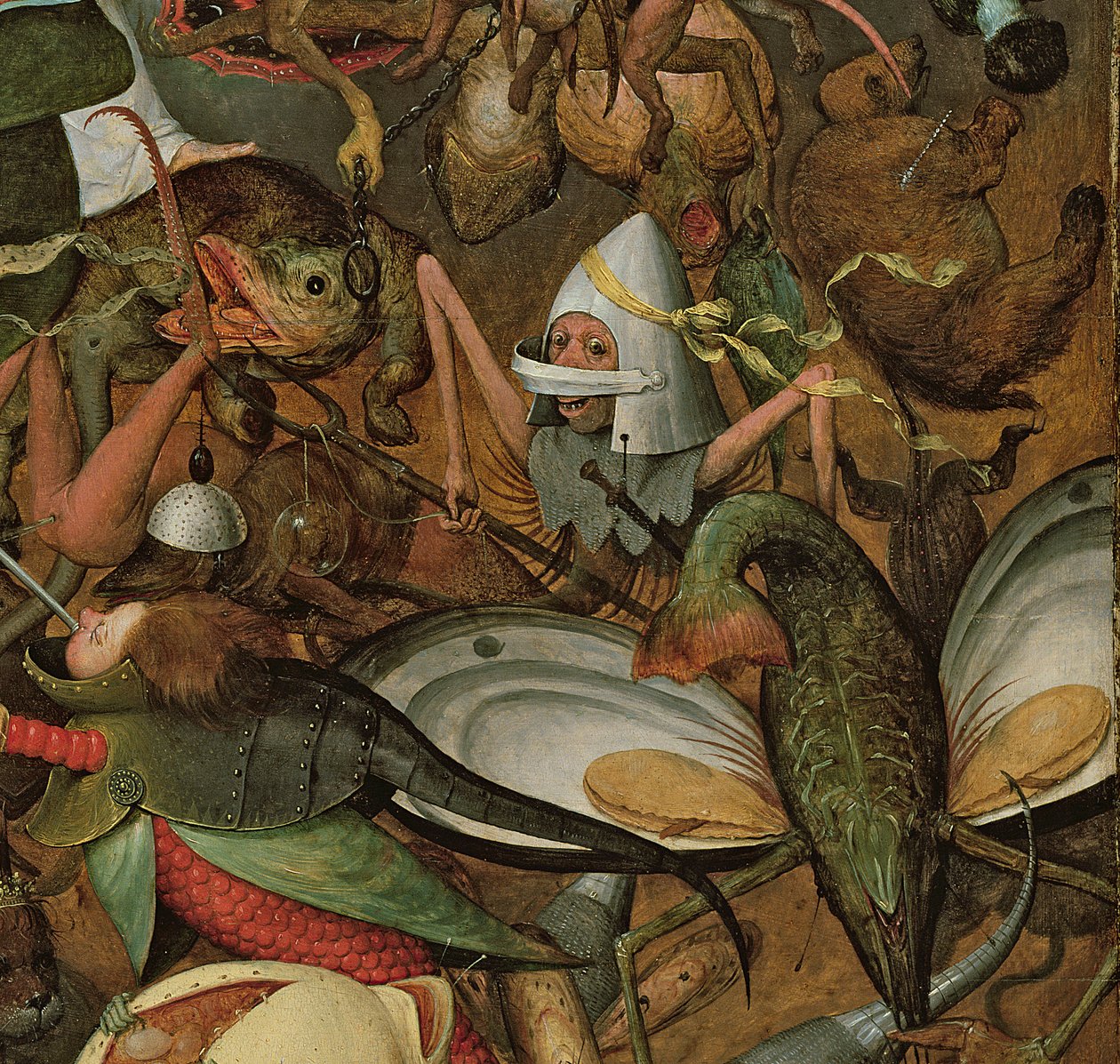 Upadek zbuntowanych aniołów, 1562 (detal 74037) autorstwa Pieter Bruegel the Elder