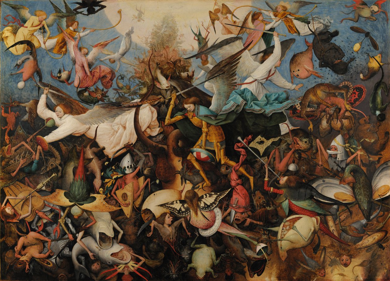 Upadek zbuntowanych aniołów, 1562 autorstwa Pieter Bruegel the Elder