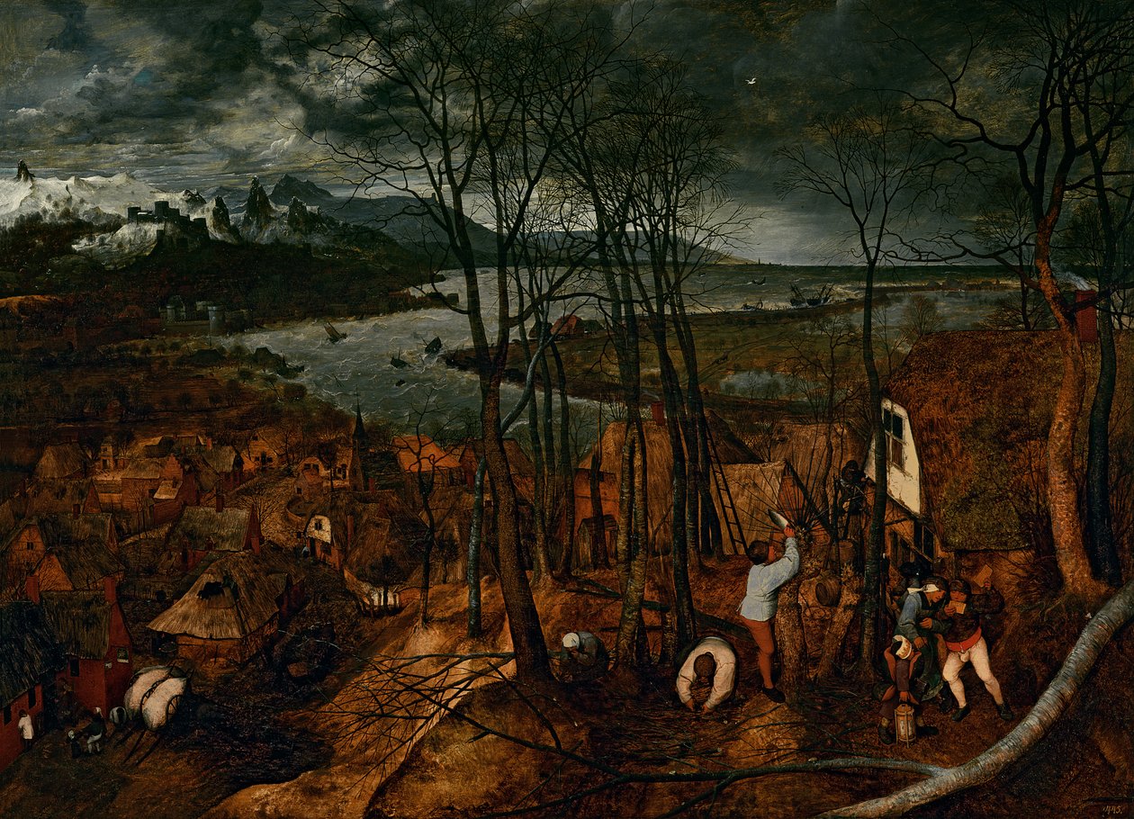 Ponury dzień - wiosna, 1559 autorstwa Pieter Bruegel the Elder