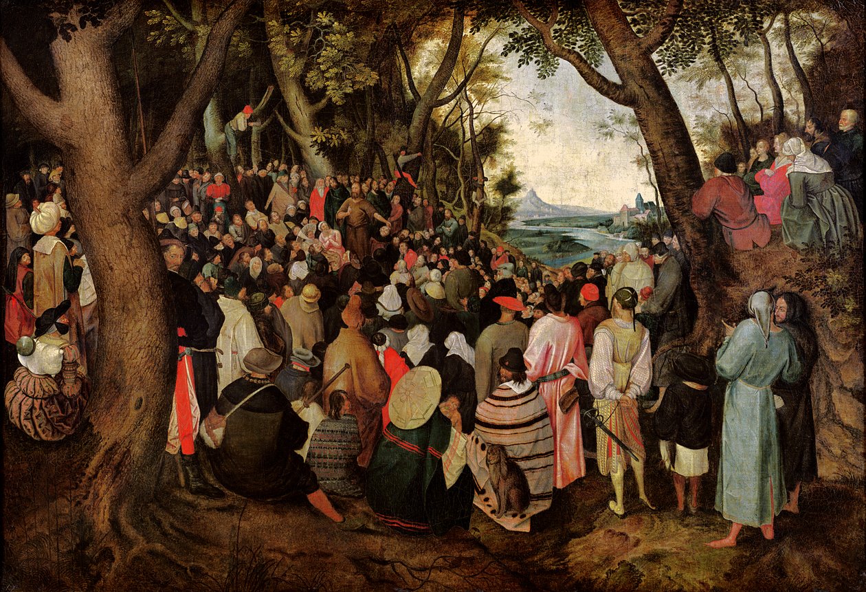 Kazanie św. Jana Chrzciciela autorstwa Pieter Bruegel the Elder