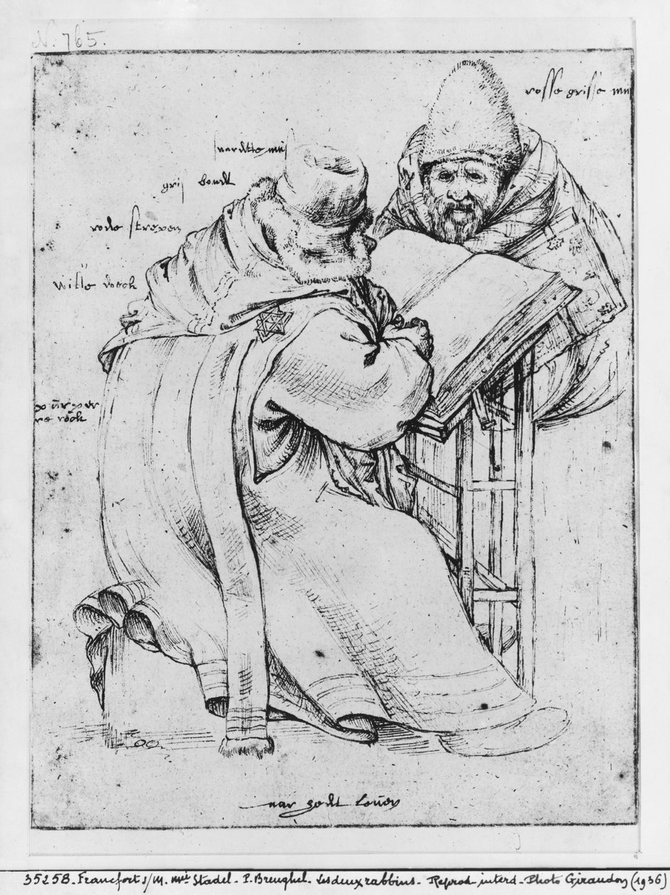Dwóch rabinów autorstwa Pieter Bruegel the Elder
