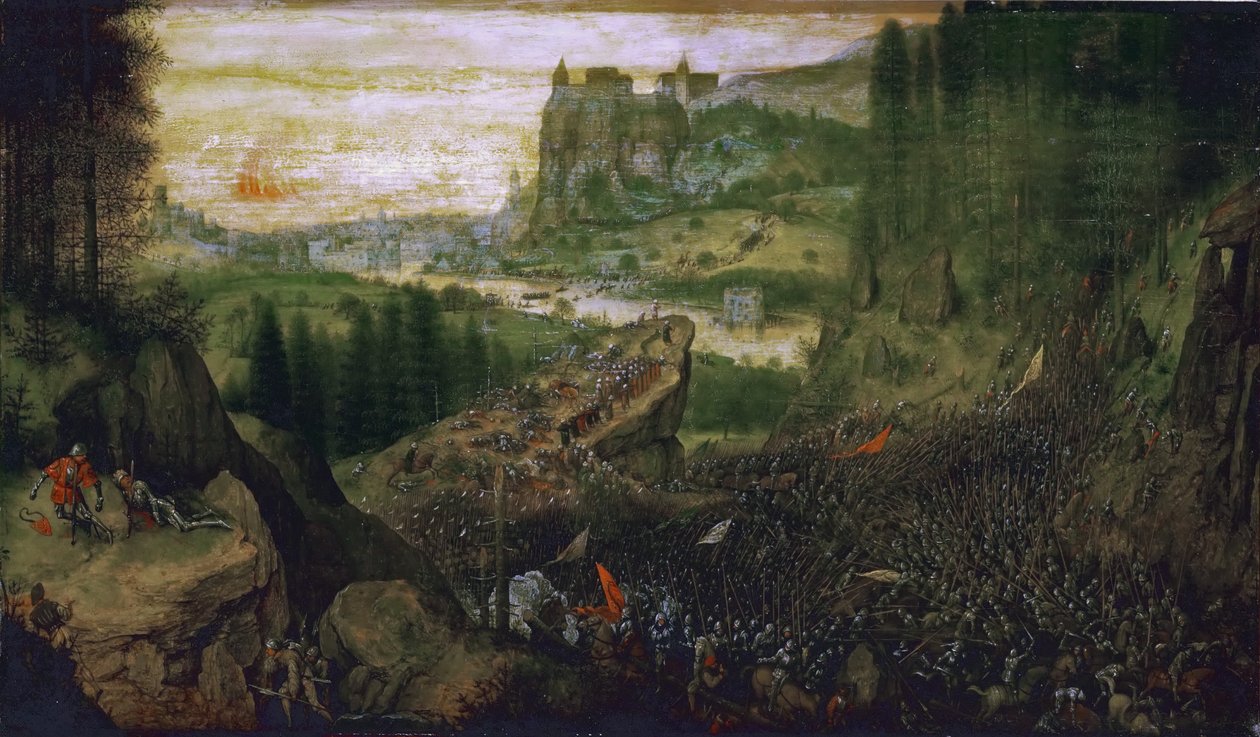 Samobójstwo Saula autorstwa Pieter Bruegel the Elder