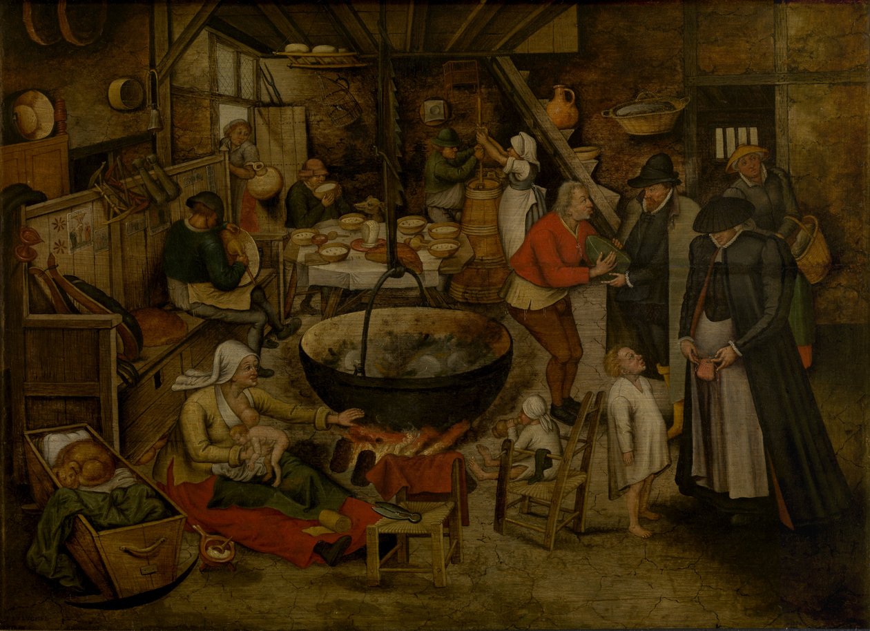 Wizyta na farmie autorstwa Pieter Brueghel the Younger