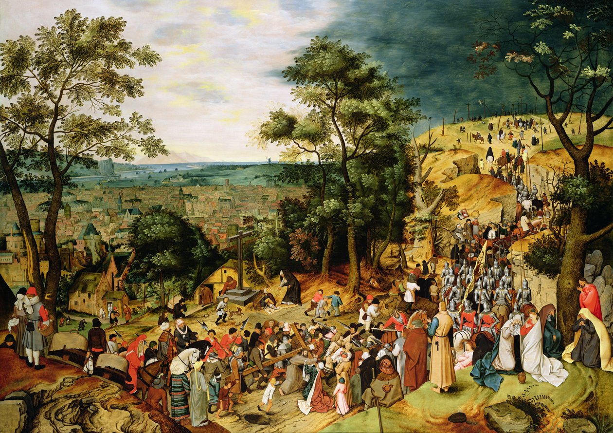 Chrystus w drodze na Kalwarię, 1607 (panel) autorstwa Pieter Brueghel the Younger