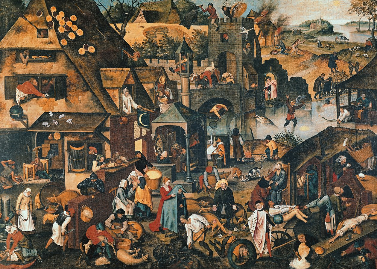 Przysłowia flamandzkie autorstwa Pieter Brueghel the Younger