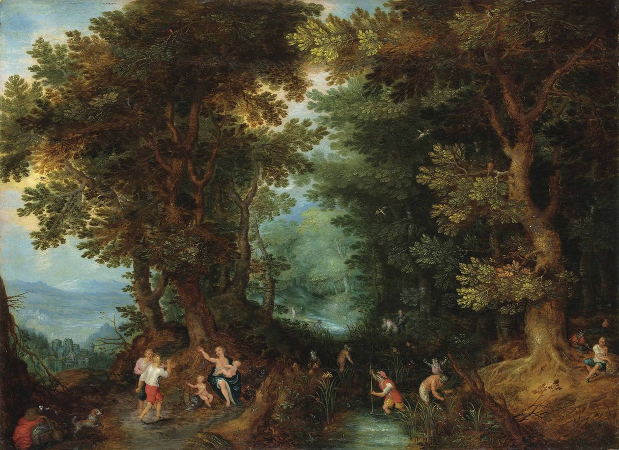 Latona zamieniła licyjskich chłopów w żaby autorstwa Pieter Brueghel the Younger