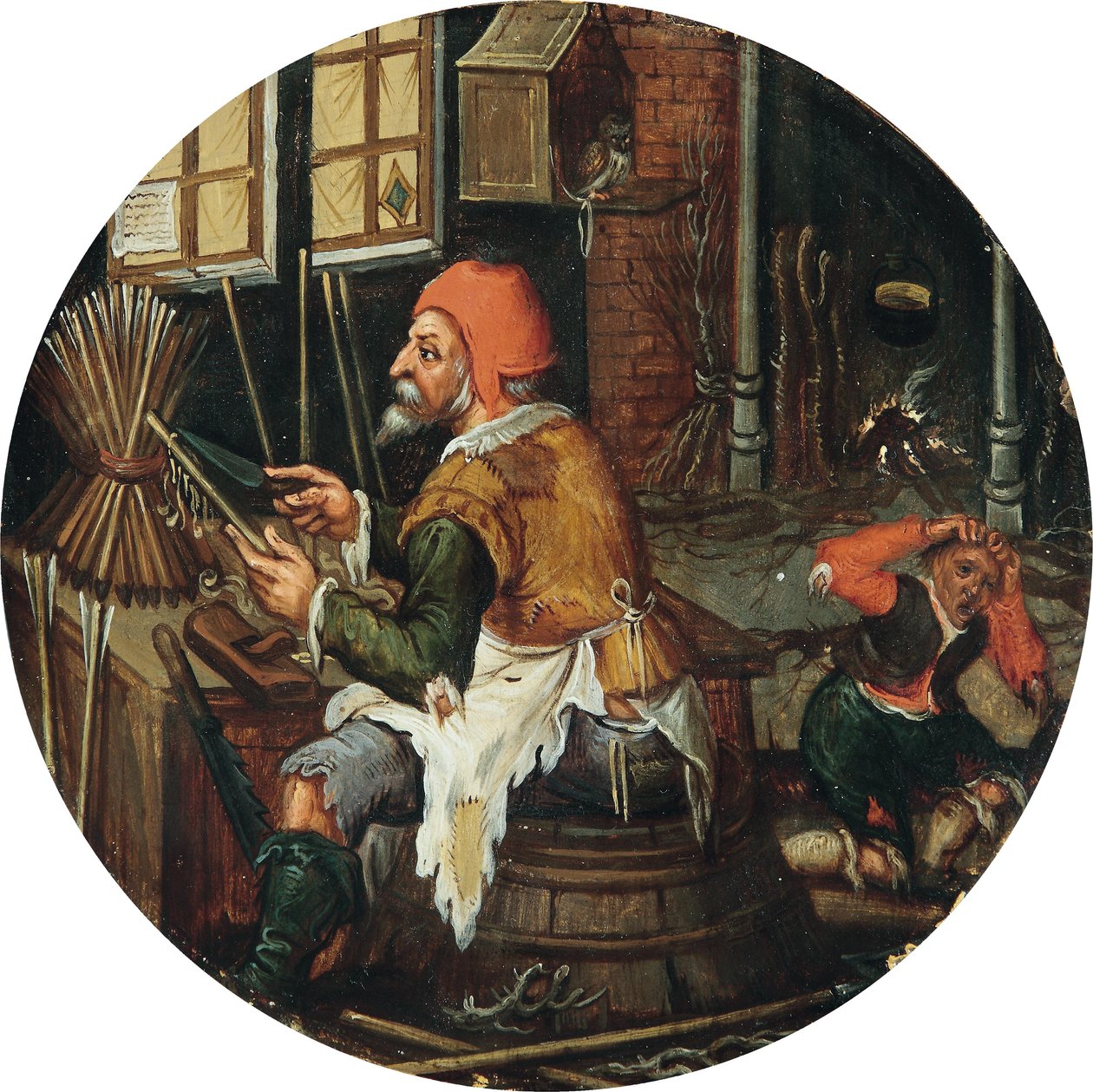 Rzeźbiarze strzał autorstwa Pieter Brueghel the Younger