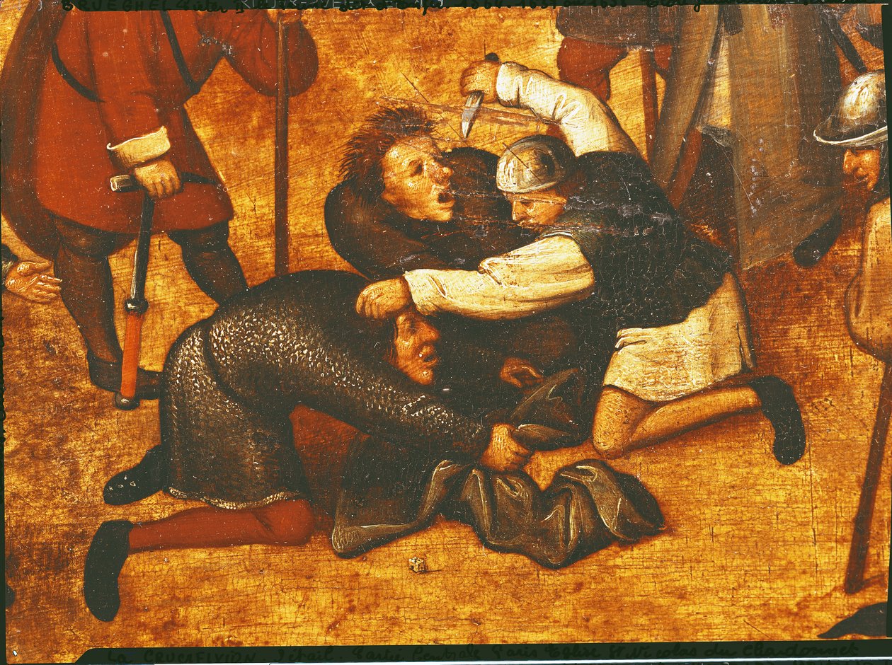 Ukrzyżowanie, fragment części środkowej autorstwa Pieter Brueghel the Younger