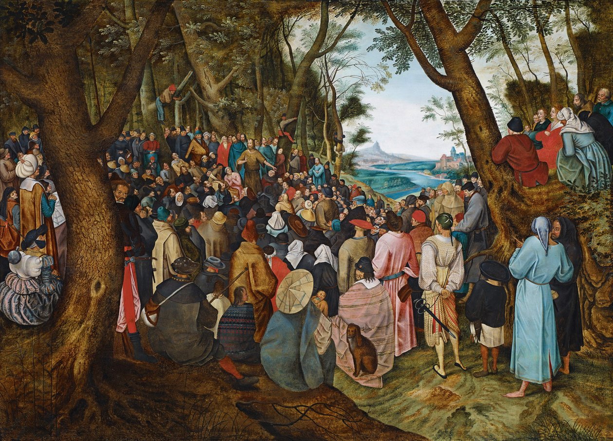 Głoszenie św. Jana Chrzciciela autorstwa Pieter Brueghel the Younger