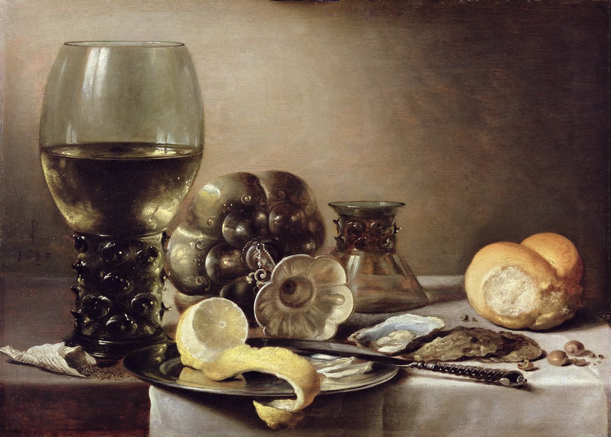 Śniadanie Ostryg autorstwa Pieter Claesz