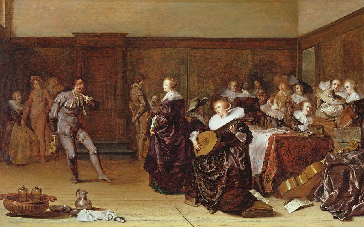 Potańcówka, XVII wiek autorstwa Pieter Codde
