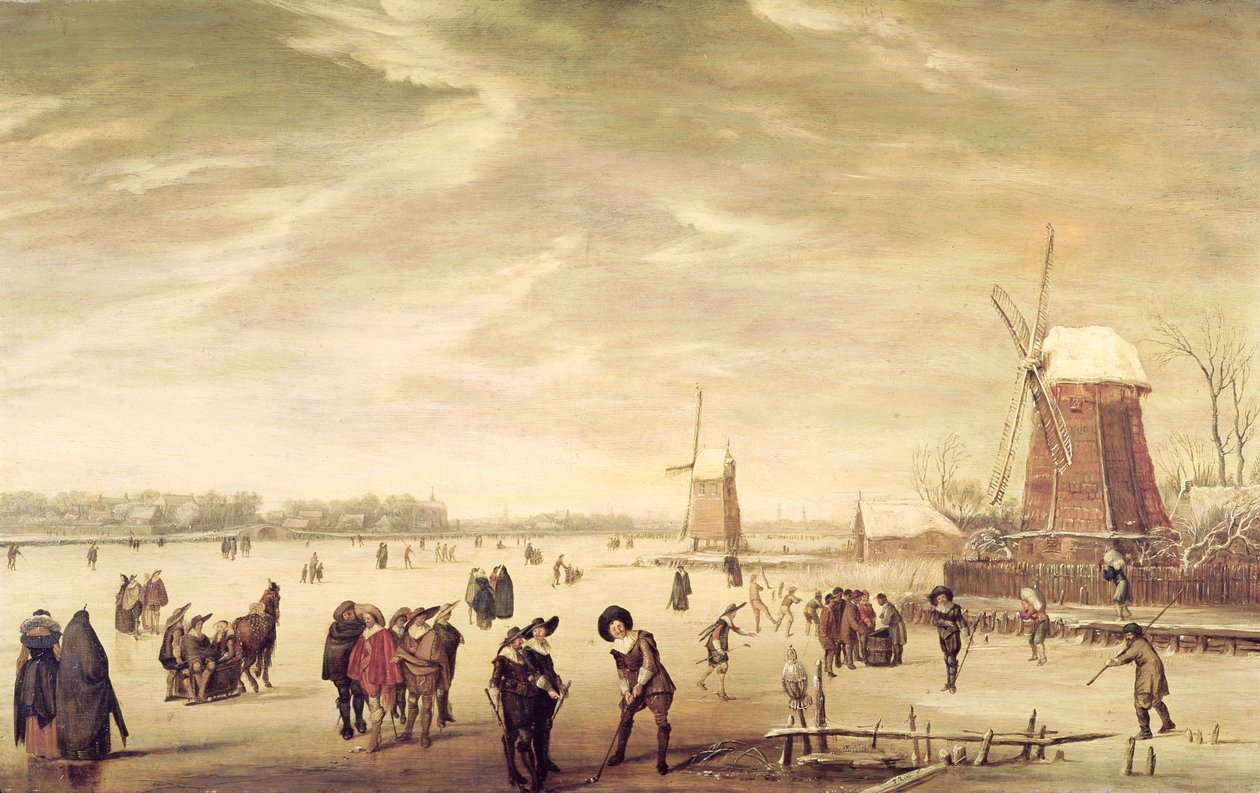 Gry na lodzie autorstwa Pieter Codde