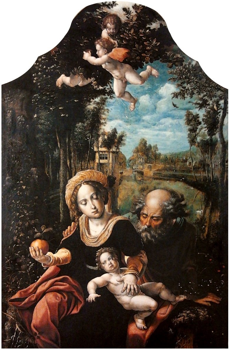 Święta Rodzina. autorstwa Pieter Coecke van Aelst