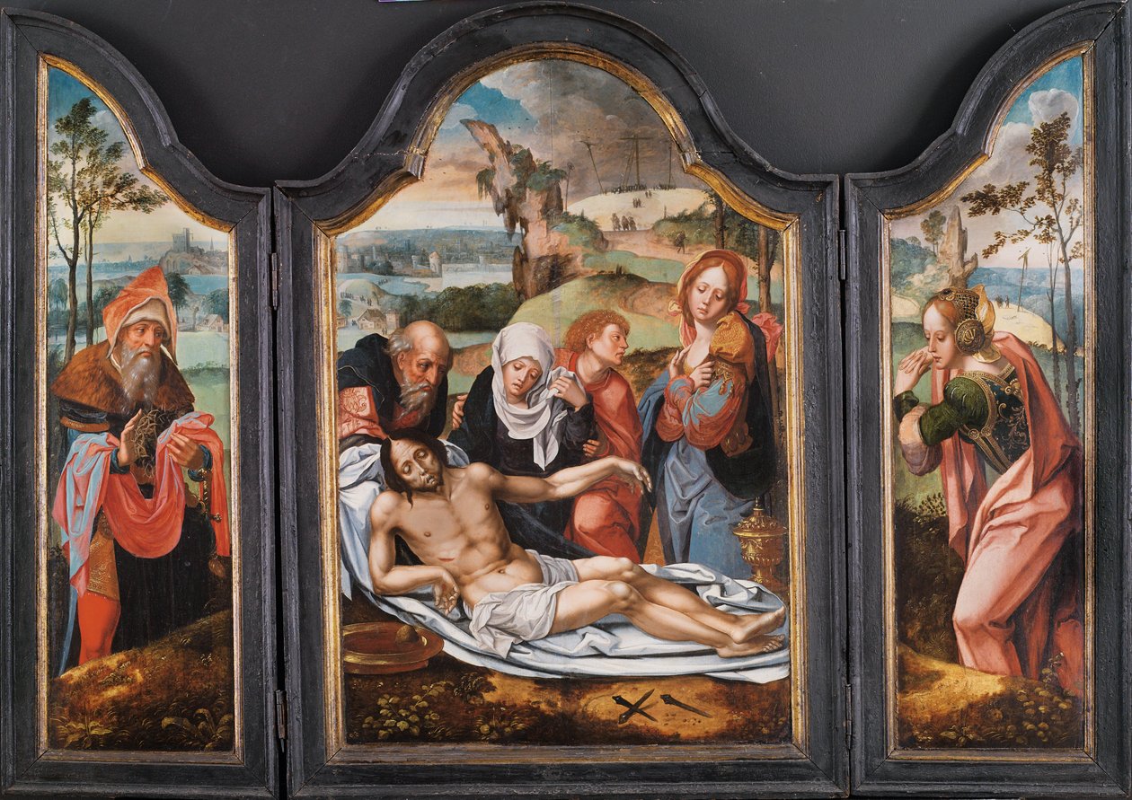 Opłakiwanie zmarłego Chrystusa autorstwa Pieter Coecke van Aelst