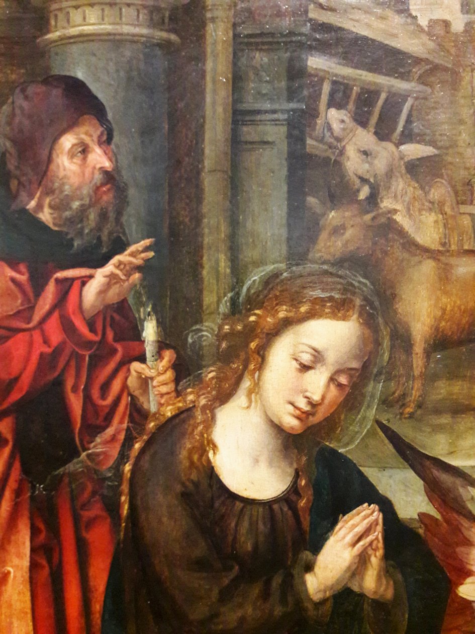 Adoracja pasterzy autorstwa Pieter Coecke van Aelst
