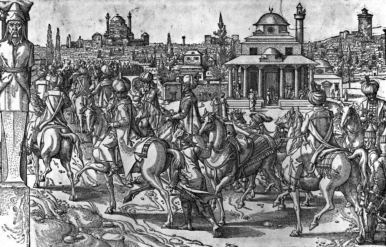 Zwyczaje i maniery Turków, 1553 (Patrz także 476246) autorstwa Pieter Coecke van Aelst