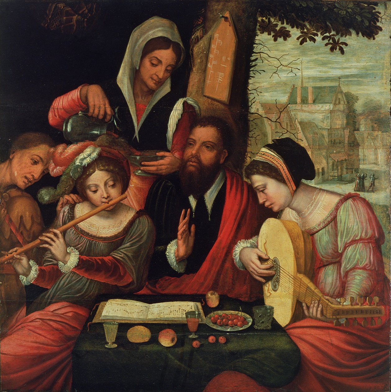 Impreza muzyczna autorstwa Pieter Coecke van Aelst