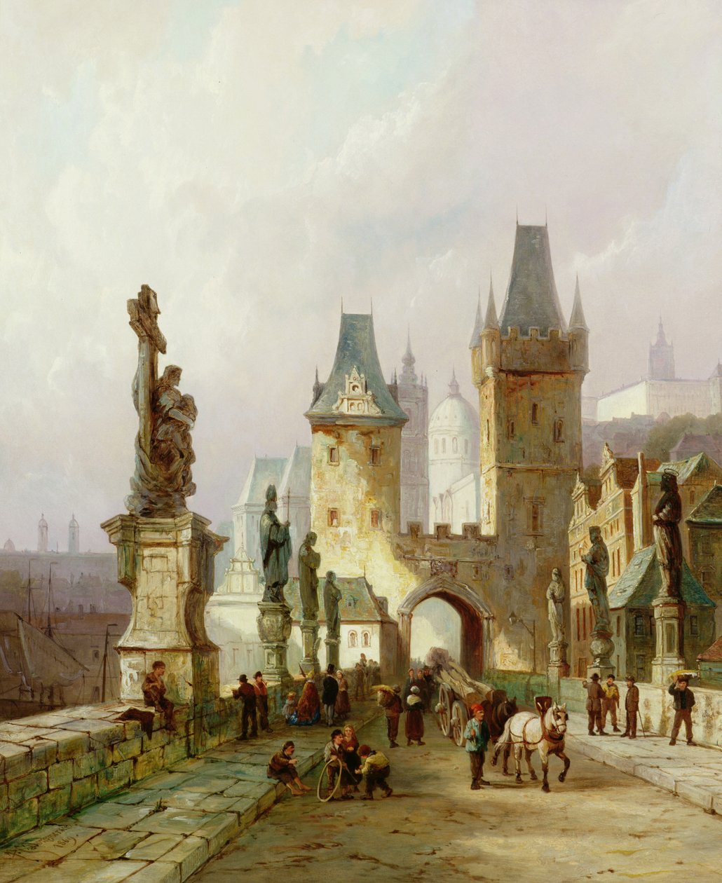 Most Karola w Pradze autorstwa Pieter Cornelis Dommerson