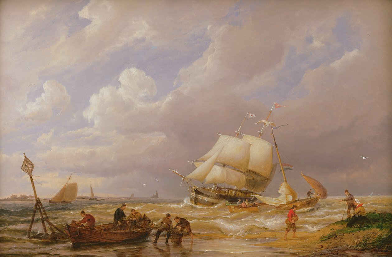 Pampasy nad Zuider Zee, XIX wiek autorstwa Pieter Cornelis Dommerson