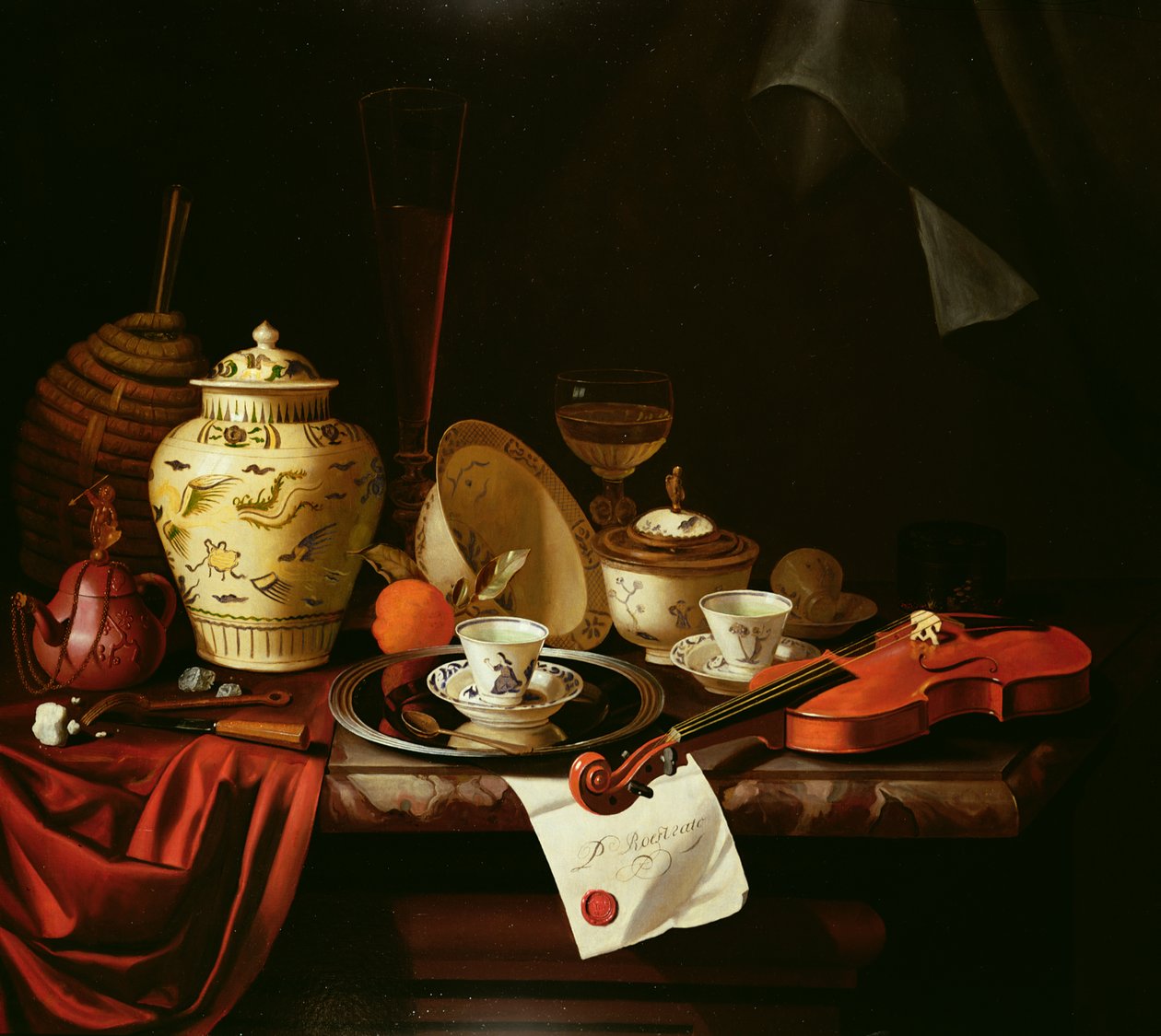 Martwa natura autorstwa Pieter Gerritsz. van Roestraten